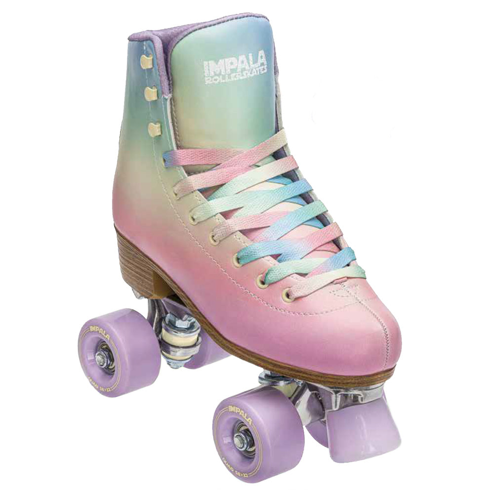 Impala Roller Skates for Women - Pastel Fade Quad Skates with Light-Up Wheels | Outdoor & Indoor Skating, Rink, Fitness, Roller Derby, Retro Style Fashion