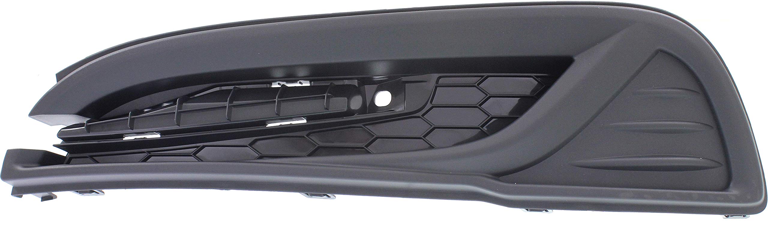 Evan Fischer Textured Black Fog Light Cover Compatible with Honda Civic 2013-2015 Sedan (Non-Hybrid) - Driver Side Front Replacement for Models Without Fog Lights | Durable Protection & Stylish Upgrade for Night Driving