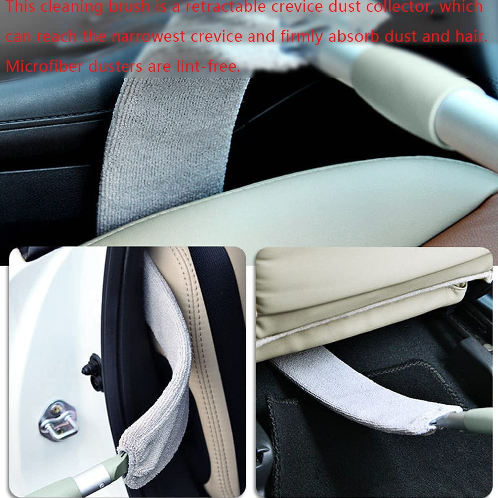 Retractable Gap Dust Cleaner - Long Handle Flexible Dust Brush for Sofa, Bedside & Floor Cleaning | Home Cleaning Tool for Hard-to-Reach Spaces | Perfect for Furniture Gaps, Car Interiors & Baseboards