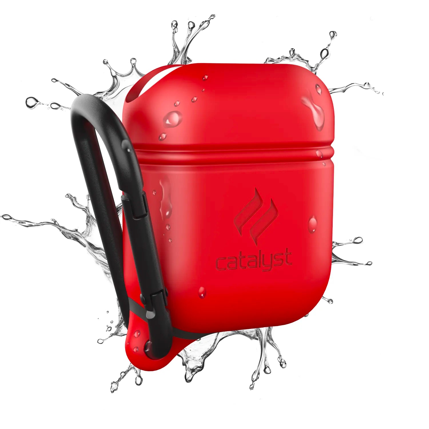 Waterproof Protective Case with Carabiner for AirPods 1st & 2nd Generation - Durable Cover for Gym, Running, Hiking & Outdoor Activities