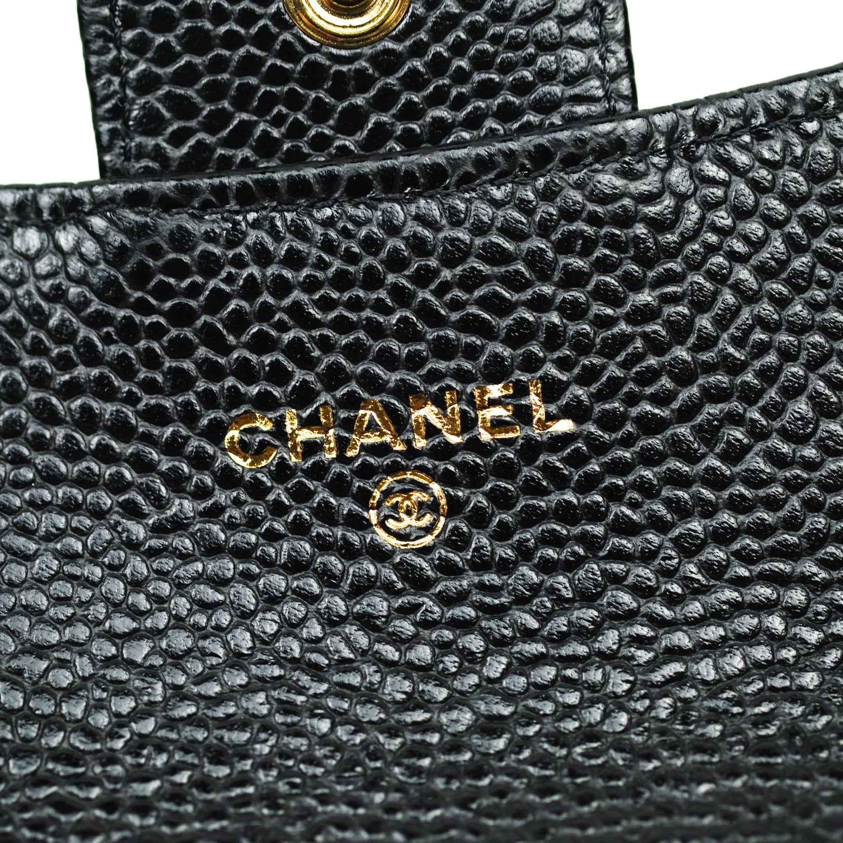Chanel Caviar Quilted Flap Card Holder Wallet - Black with Gold Hardware | Luxury Compact Wallet for Women, Perfect for Everyday Use & Special Occasions