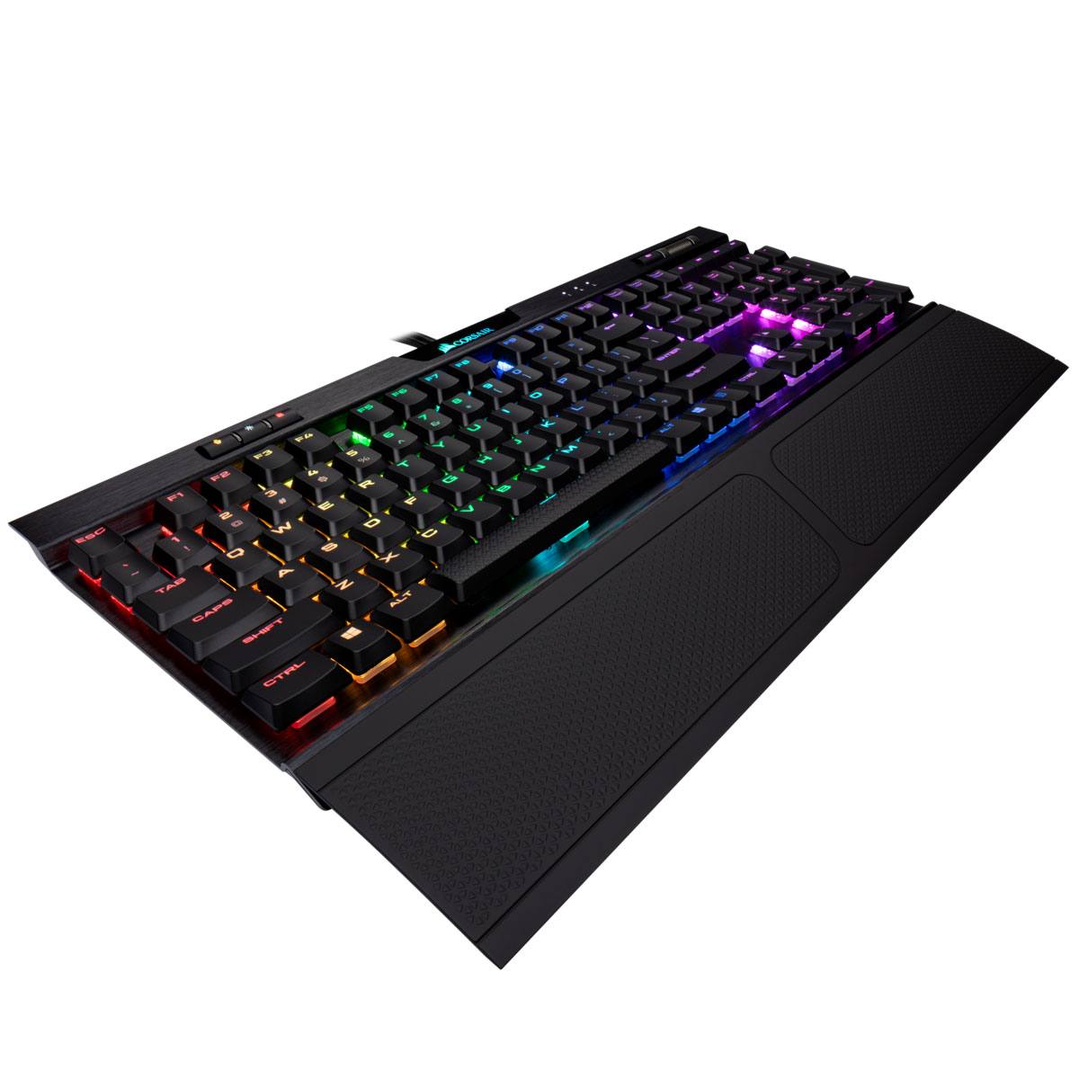 Corsair K70 RGB MK.2 Low Profile RAPIDFIRE Mechanical Gaming Keyboard with Cherry MX Low Profile Speed Switches - Perfect for Esports, Typing & Office Work