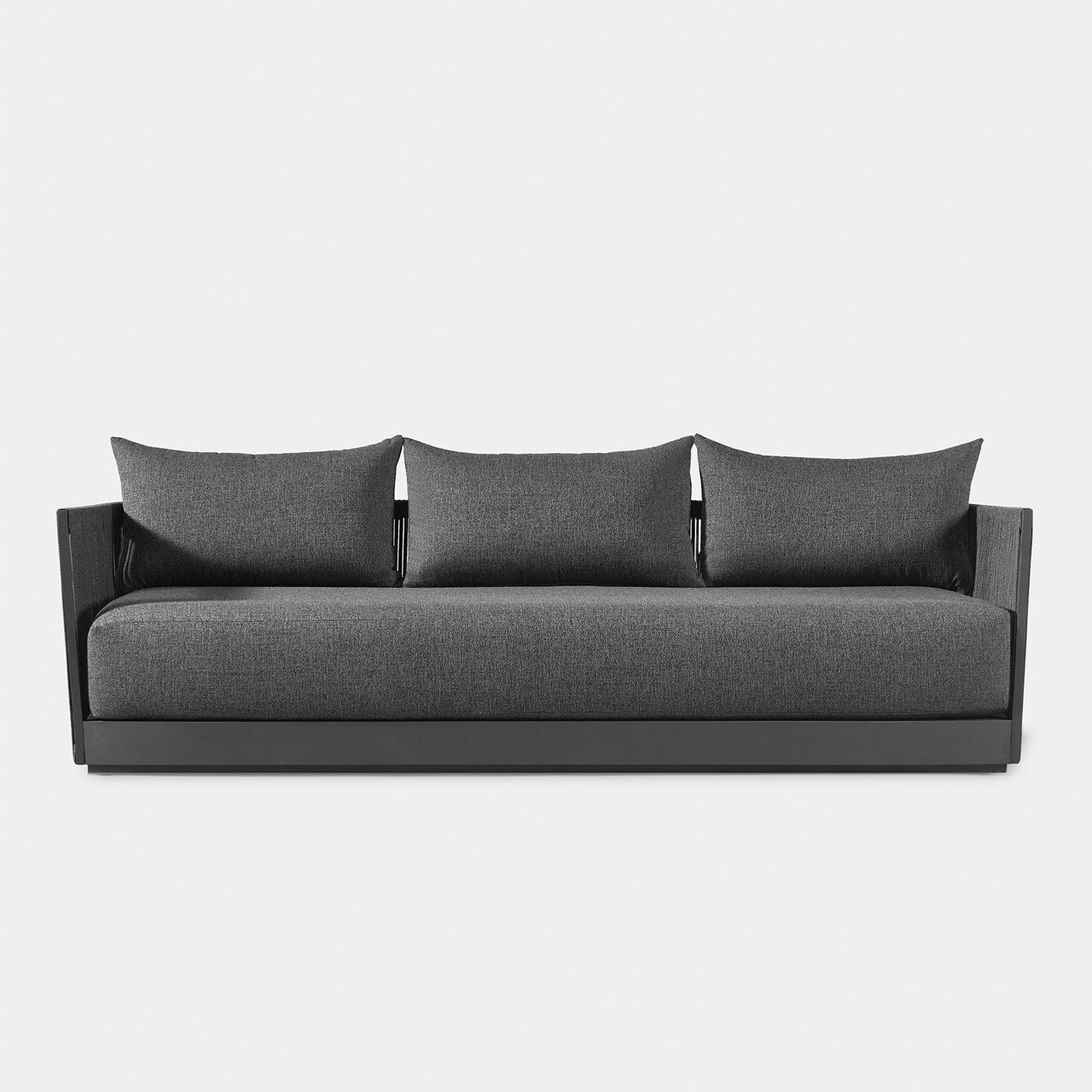 Antigua Outdoor 3-Seat Patio Sofa Set - Waterproof Wicker Furniture for Garden, Poolside & Backyard Relaxation