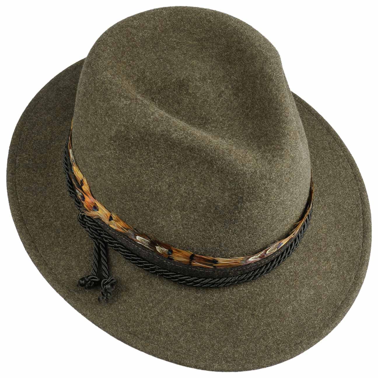 Premium Outdoor Tyrolean Hat by Lodenhut Manufaktur - Classic Alpine Style Felt Hat for Men & Women - Perfect for Hiking, Oktoberfest & Winter Fashion
