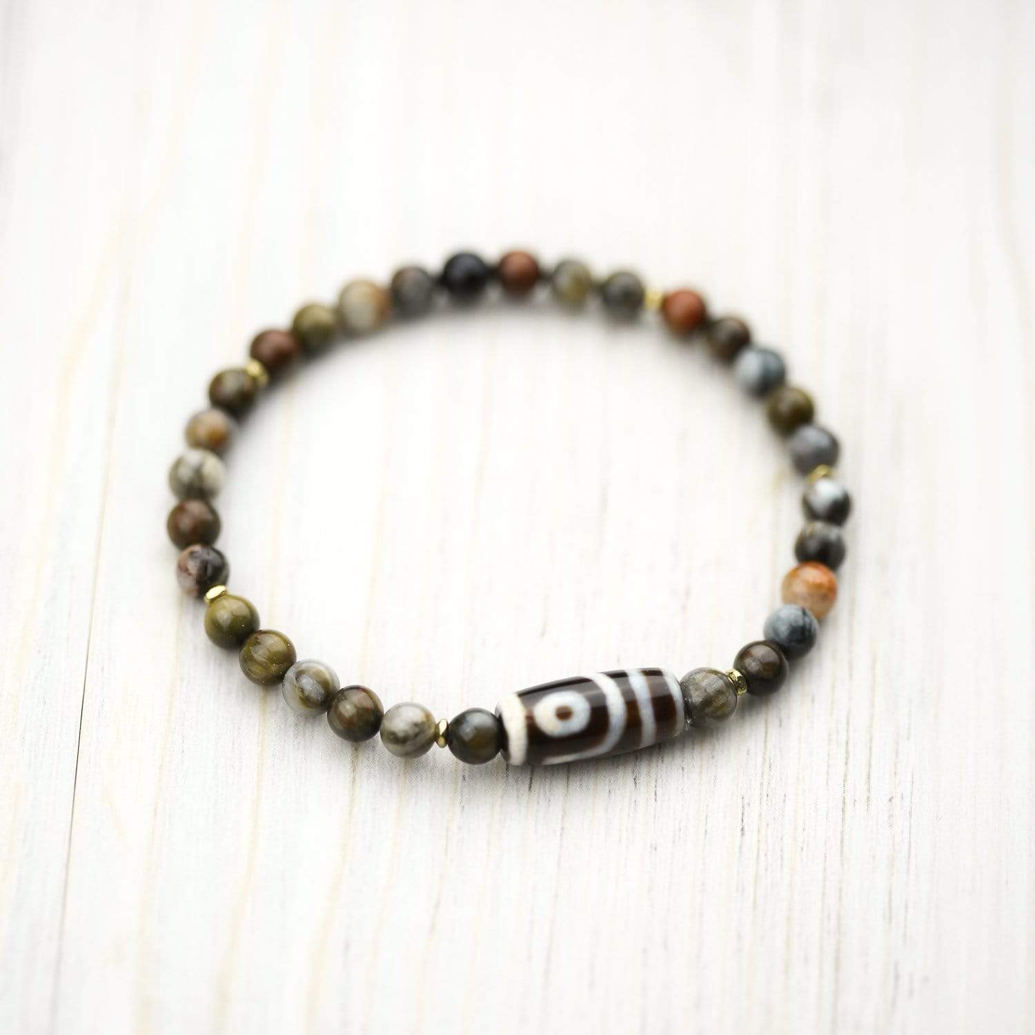 Hawkeye Dzi Stability Bracelet for Men & Women - Adjustable Magnetic Therapy Bracelet for Pain Relief, Stress & Anxiety - Perfect for Yoga, Meditation & Daily Wear