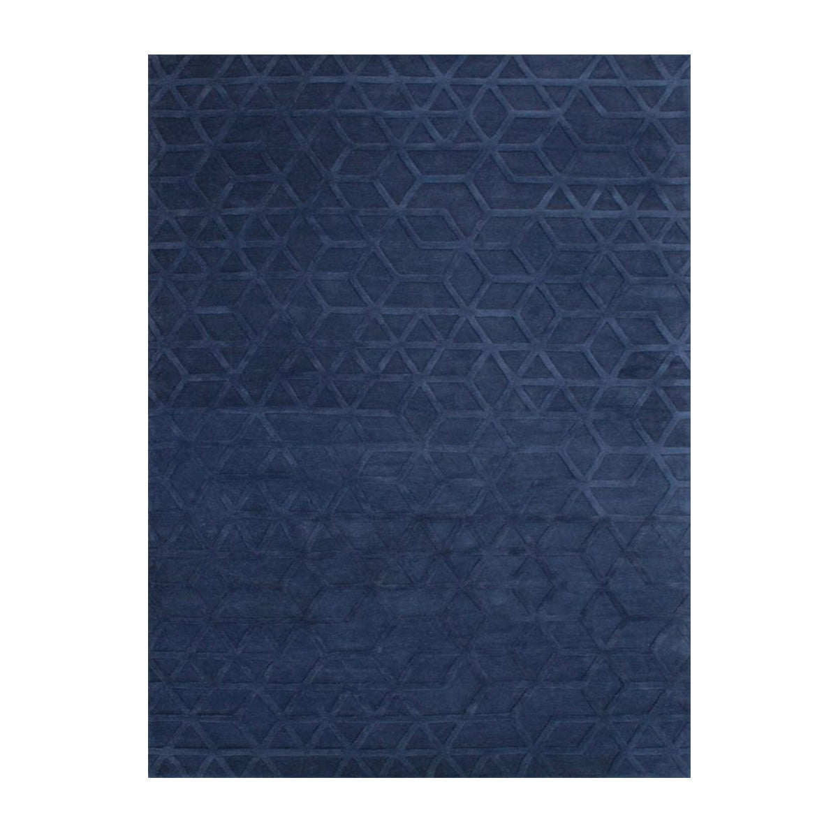 Premium Handmade Lima Rug - Soft Navy Blue Area Rug for Living Room, Bedroom & Nursery - Non-Slip Comfortable Floor Mat for Home Decor