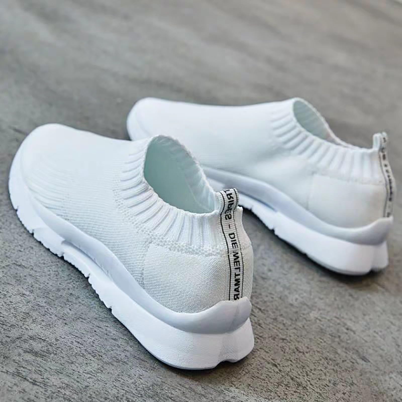 Women's Slip-On Walking Shoes - Comfortable Running Sneakers for Women & Men, Wide Width Casual Tennis Shoes & Loafers in Black | Perfect for Jogging, Gym Workouts & Everyday Wear