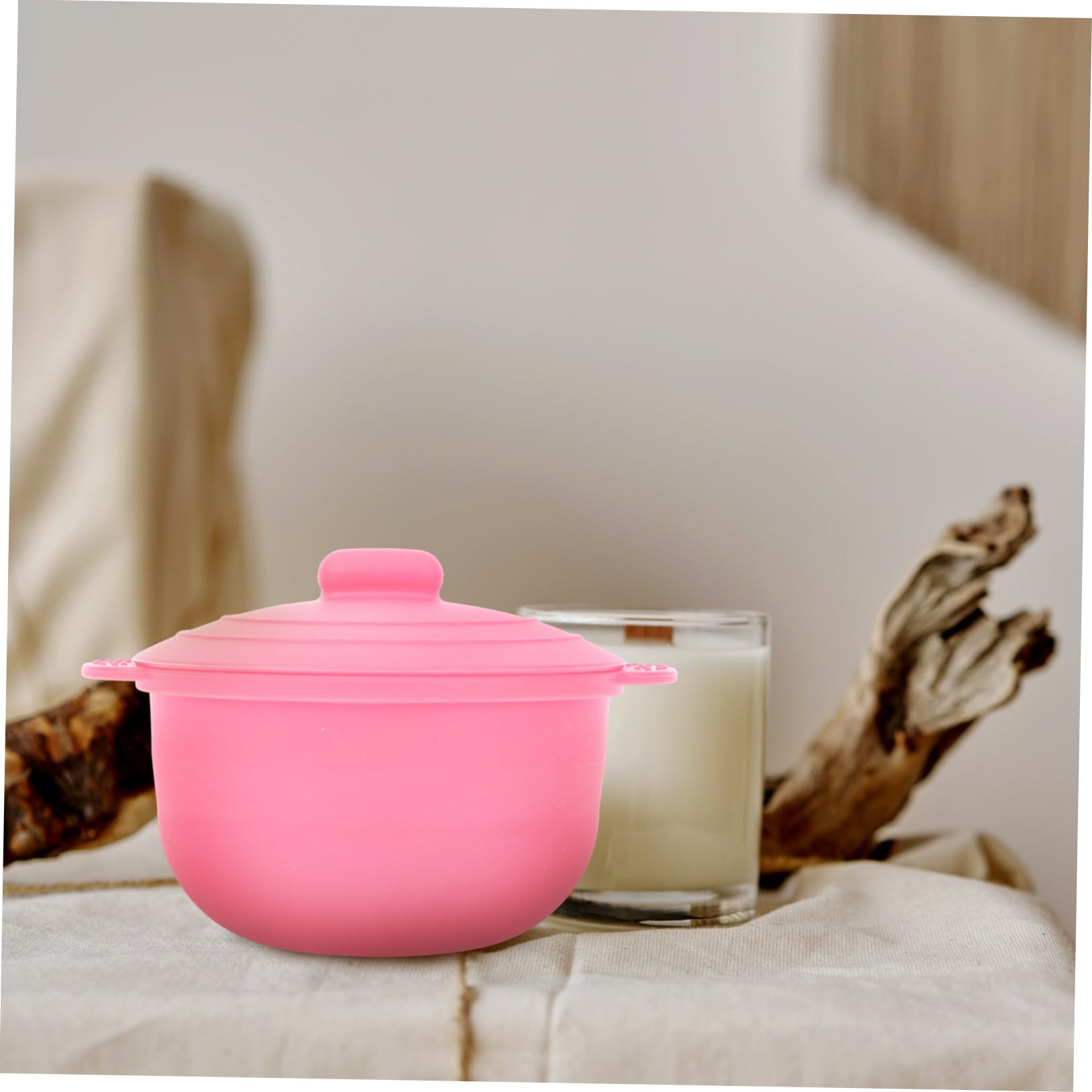 2pcs Portable Silicone Wax Melter Bowl - Travel Wax Heater for Hair Removal & Toiletry Supplies - HONMEET Wax Melting Container for DIY, Salon & Home Use