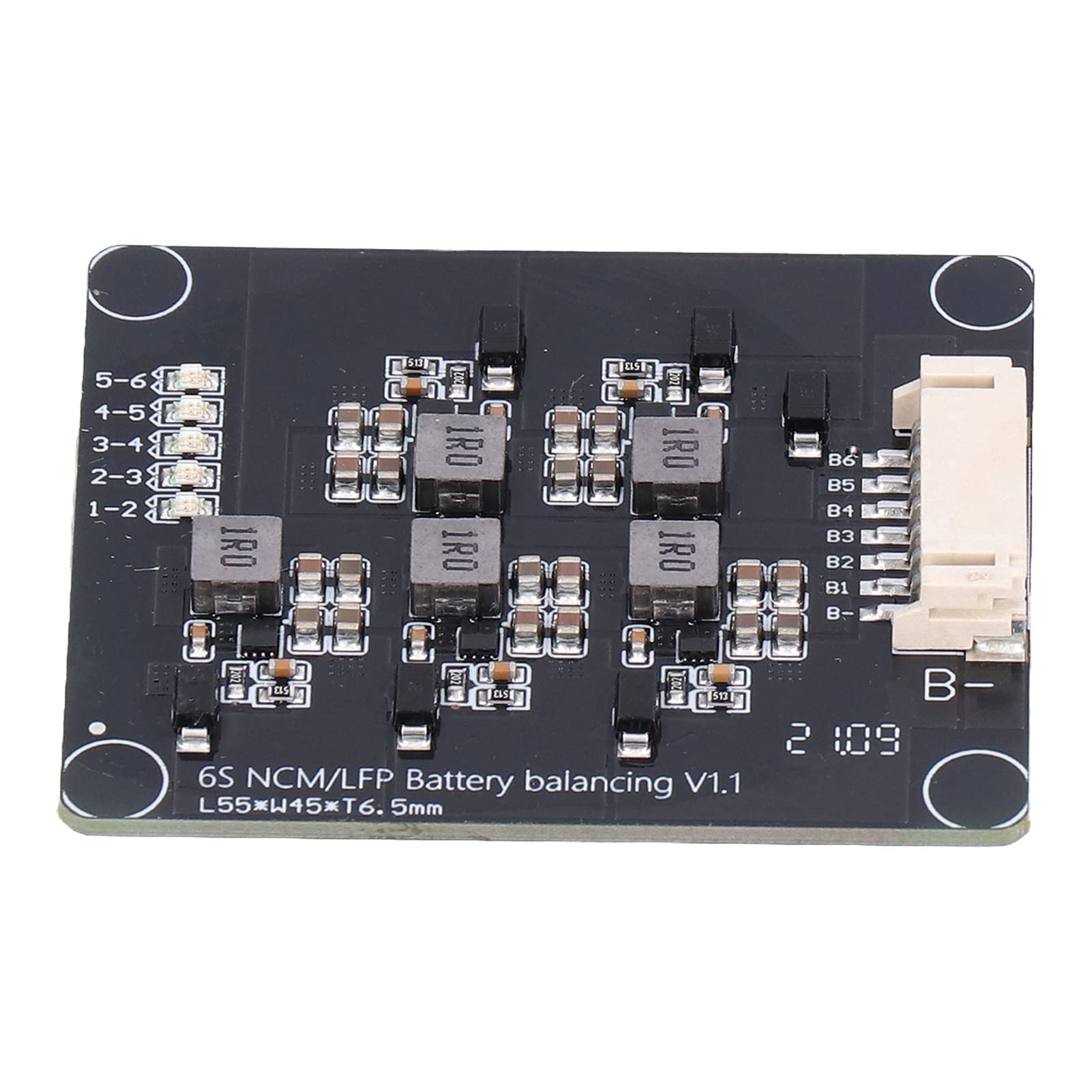6S Battery Balancer 0-1.2A Active Equalizer with LED Indicator for Ternary/LiFePO4 Batteries - Perfect for Solar Power Systems, RVs, and Electric Vehicles