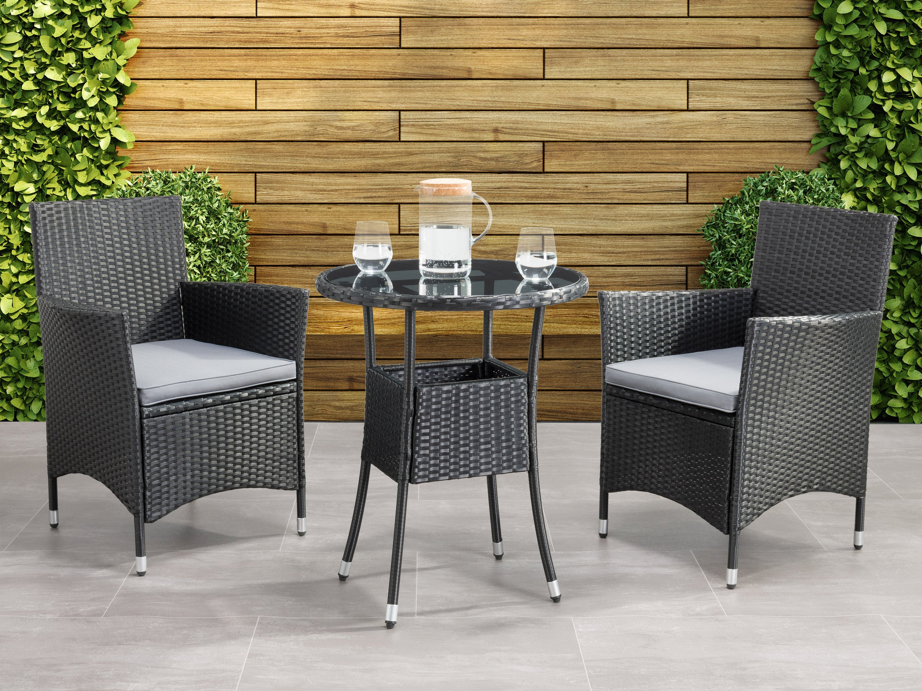3-Piece Outdoor Patio Bistro Set - Small Space Dining Table and Chairs for Balcony, Garden, or Backyard - Perfect for Morning Coffee & Al Fresco Dining