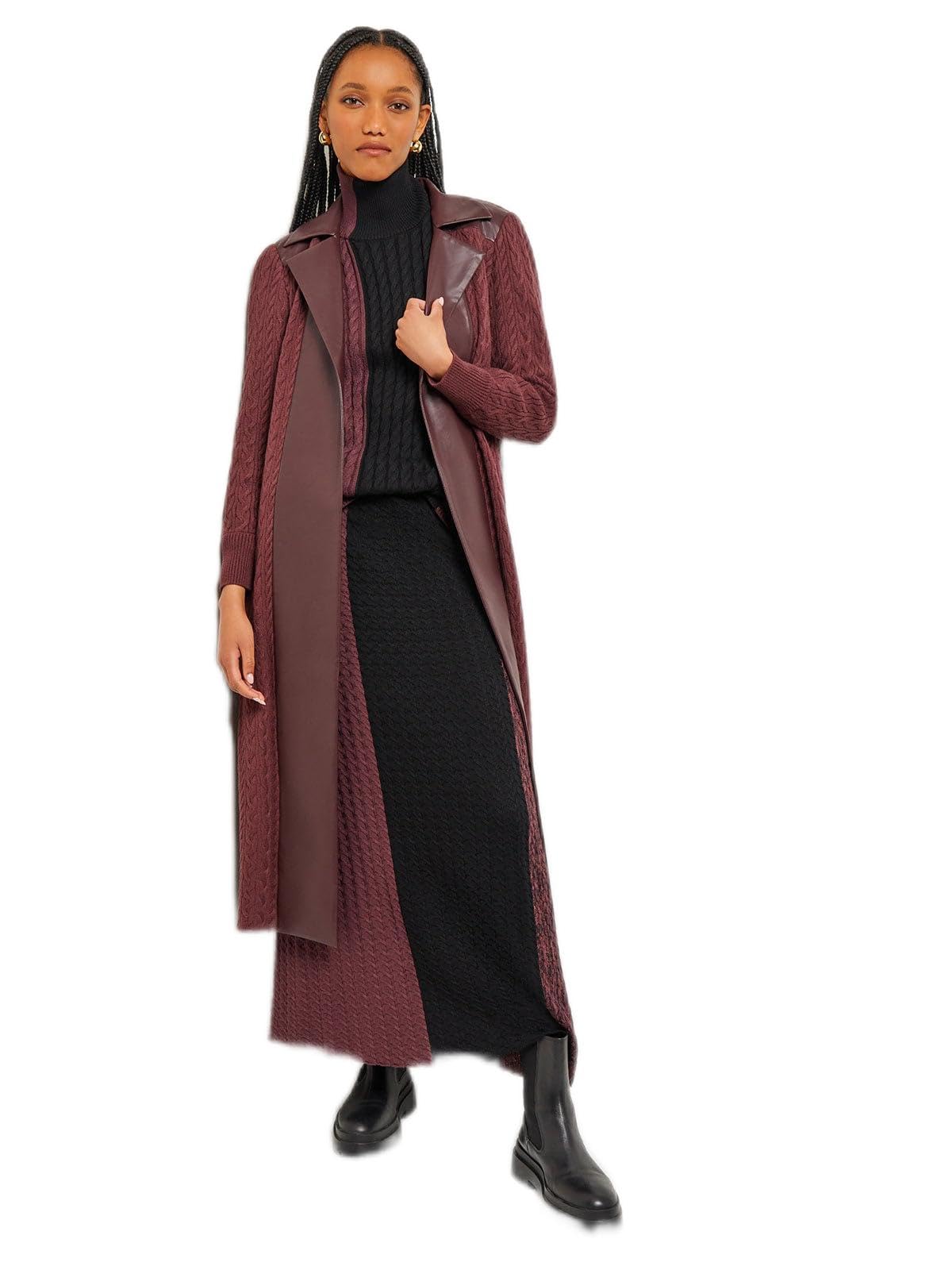MISOOK Women's Knitted Woven Jackets - Stylish Casual Sweater Blazers & Cardigans for Office, Dating & Fall Fashion