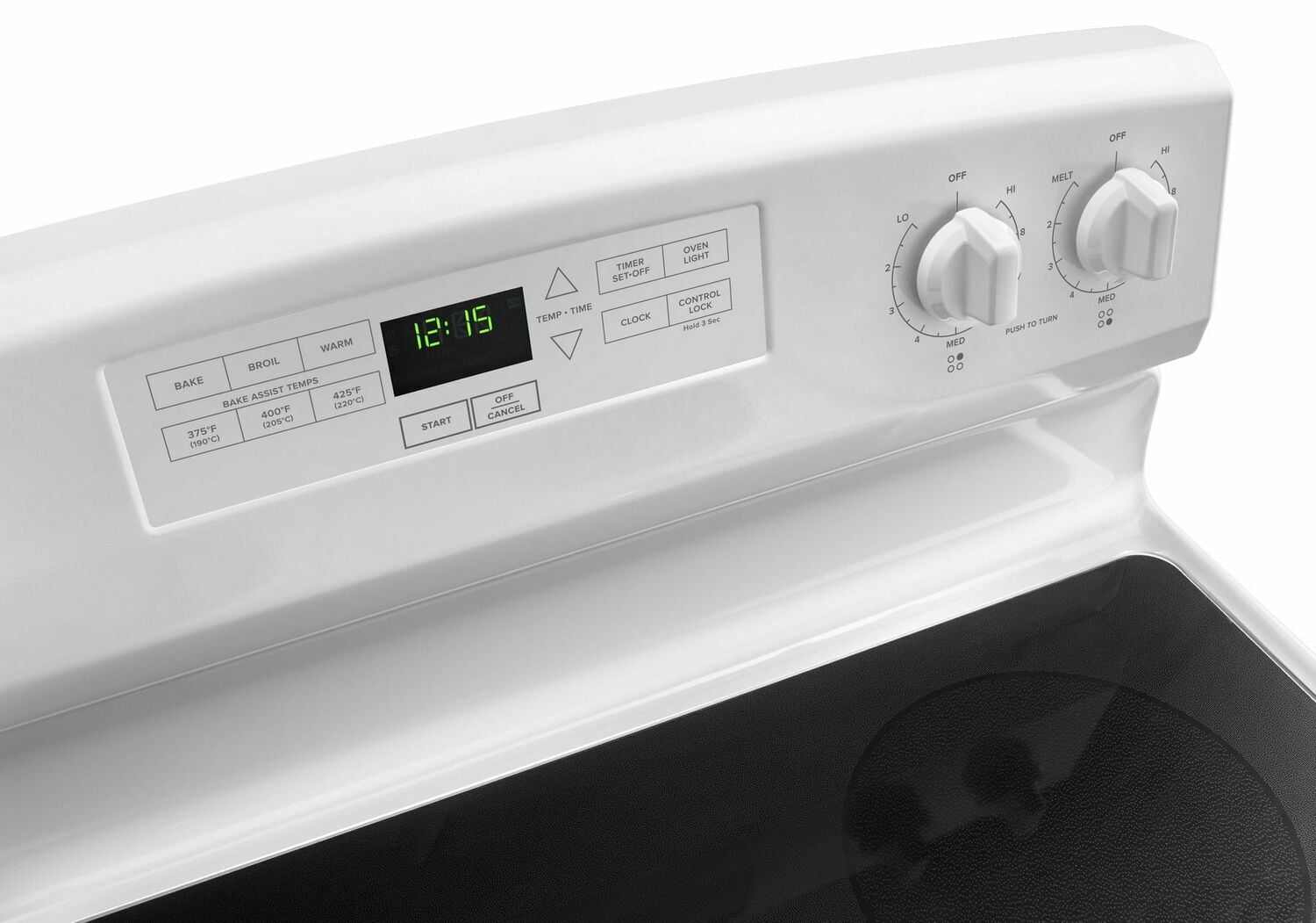 Amana AER6303MFW 30 Inch White Electric Range with Extra Large Oven Window - Perfect for Baking, Roasting & Family Cooking in Modern Kitchens