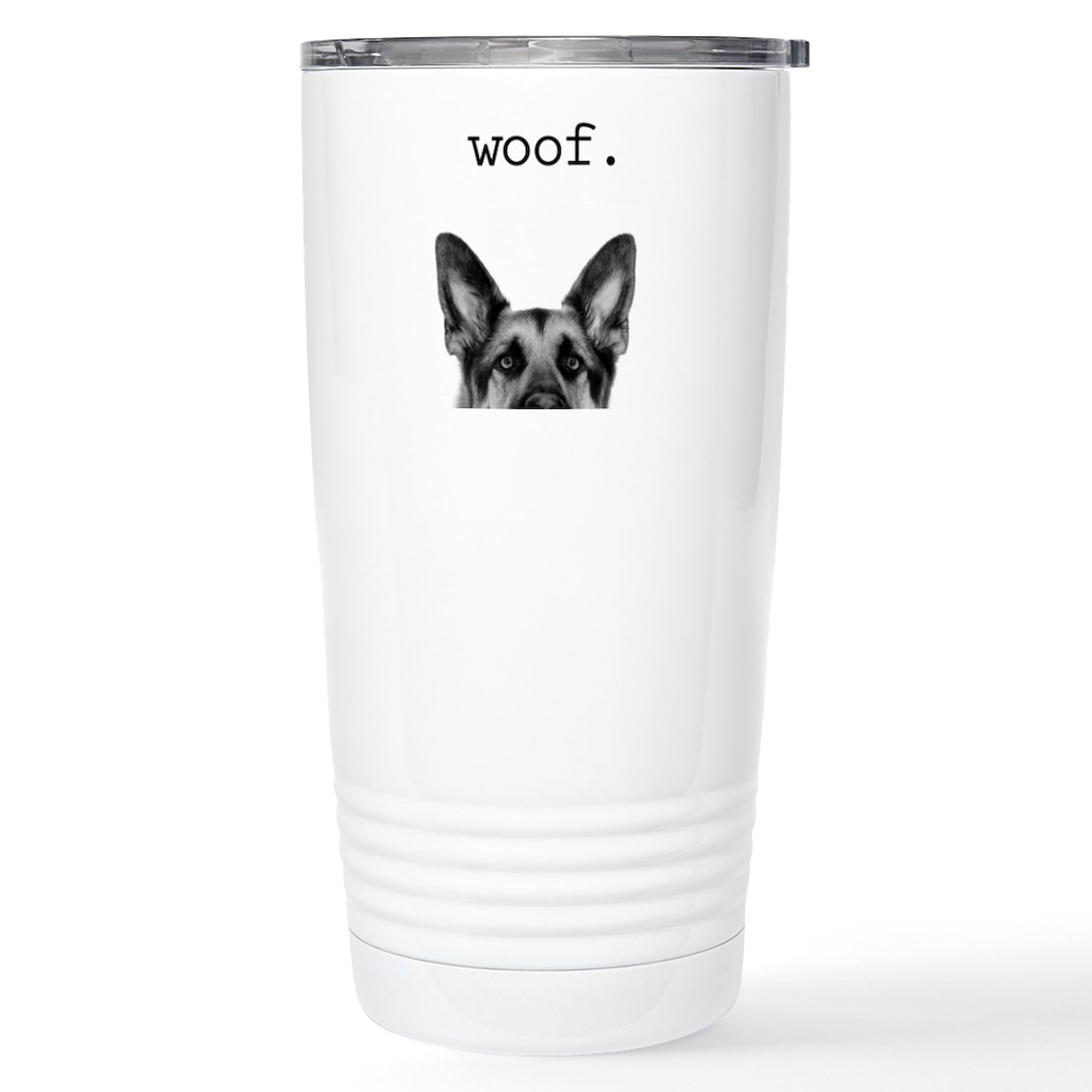Woof Stainless Steel Travel Mug 20 oz - Insulated Coffee Tumbler with Lid - Perfect for Hot & Cold Drinks On The Go - Ideal for Commuting, Camping & Office Use