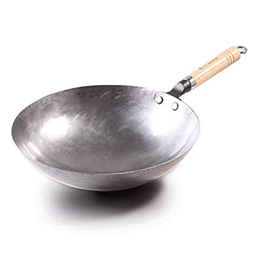 ZLDGYG Nonstick Wok - 12.5 Inch Large Stir Fry Pan with Durable Crackle Coating for Healthy Cooking | Perfect for Asian Stir Fry, Sautéing & Frying | Induction Compatible & Easy to Clean