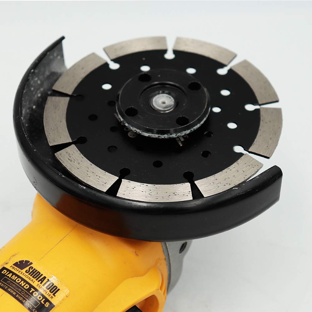 5 Pack 4-1/2 Inch Diamond Blades for Concrete, Stone, Brick & Block - Dry/Wet Segmented Cutting Wheel Disc with 7/8 Arbor for Angle Grinder - Perfect for Masonry, Tile & Construction Projects