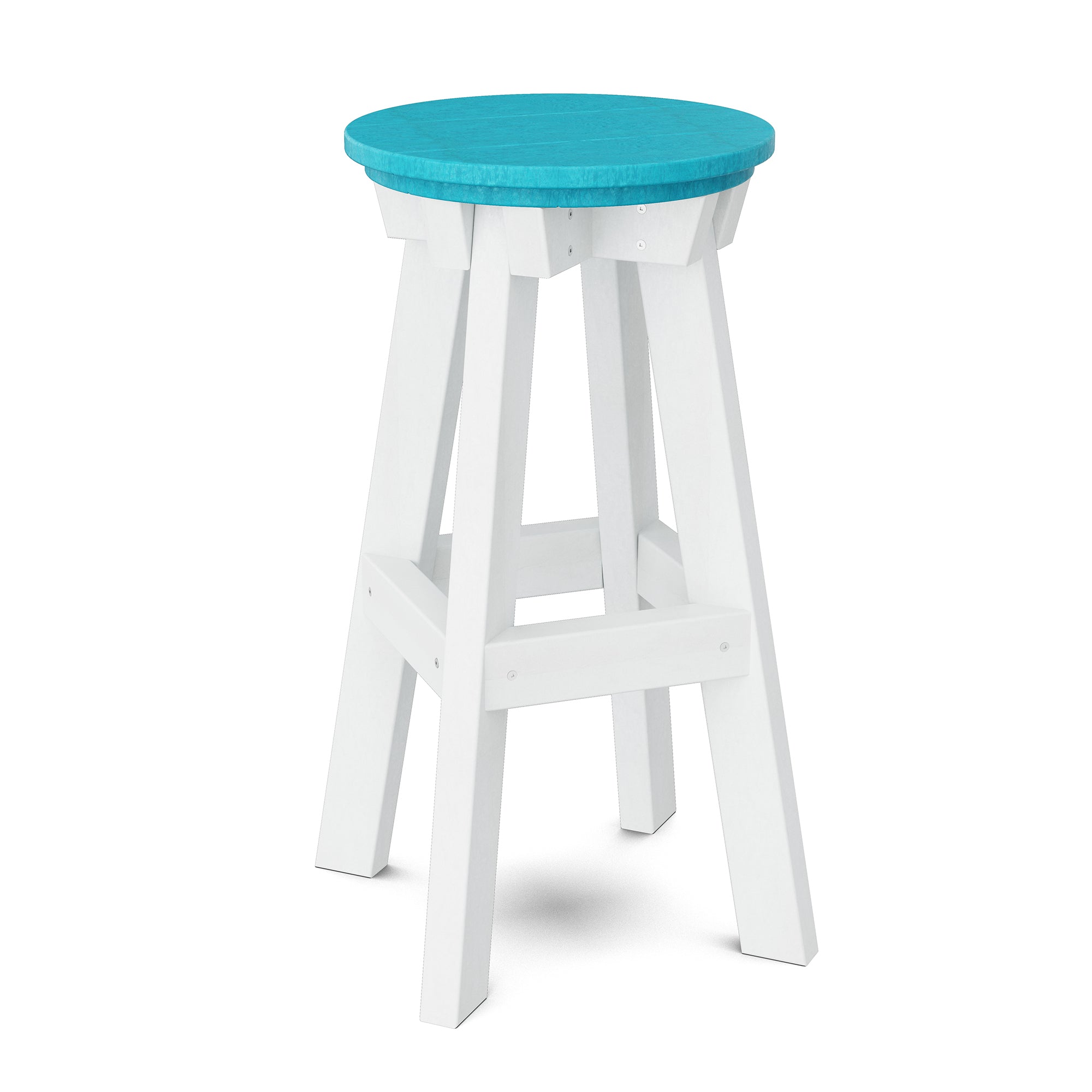 Vintage Heritage Bar Stool - Solid Wood Counter Height Stool with Backrest - Perfect for Kitchen Island, Home Bar & Breakfast Nook