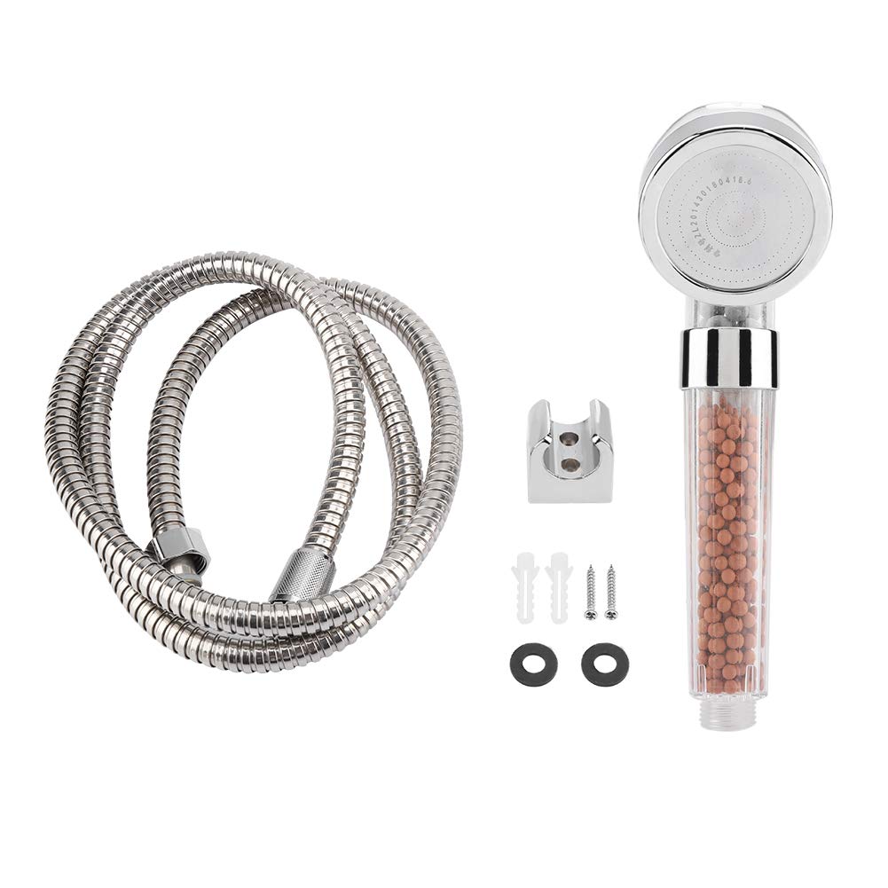 Premium High Pressure Shower Head Filter with Hose & Holder - 3 Adjustable Modes, Water Saving, Ionic Technology for Healthier Skin & Hair - Ideal for Home, Bathroom, Spa & RV Use