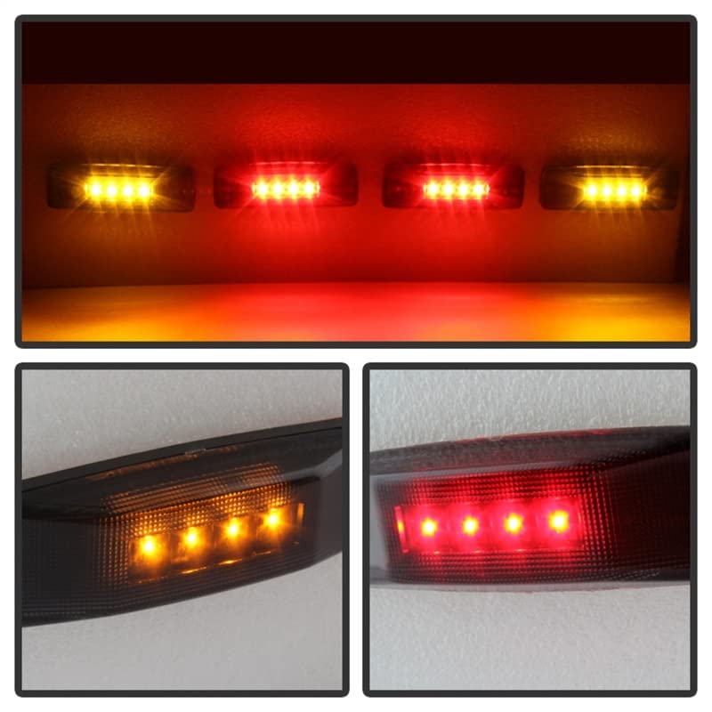 Xtune LED Fender Lights for Cars - Waterproof ACC-LED-DR94-FE-SM White Side Marker Lights - Perfect for Off-Road, Truck & Jeep Night Driving Safety