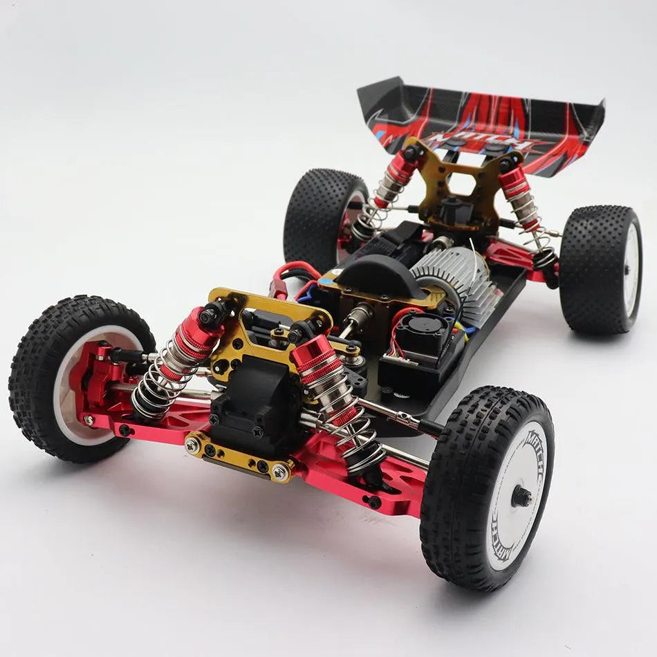 WLToys 104001 1:10 Scale 4WD Off-Road RC Car - Electric Brushed Remote Control Toy Vehicle for Kids - Perfect for Outdoor Play, Backyard Racing & Off-Road Adventures