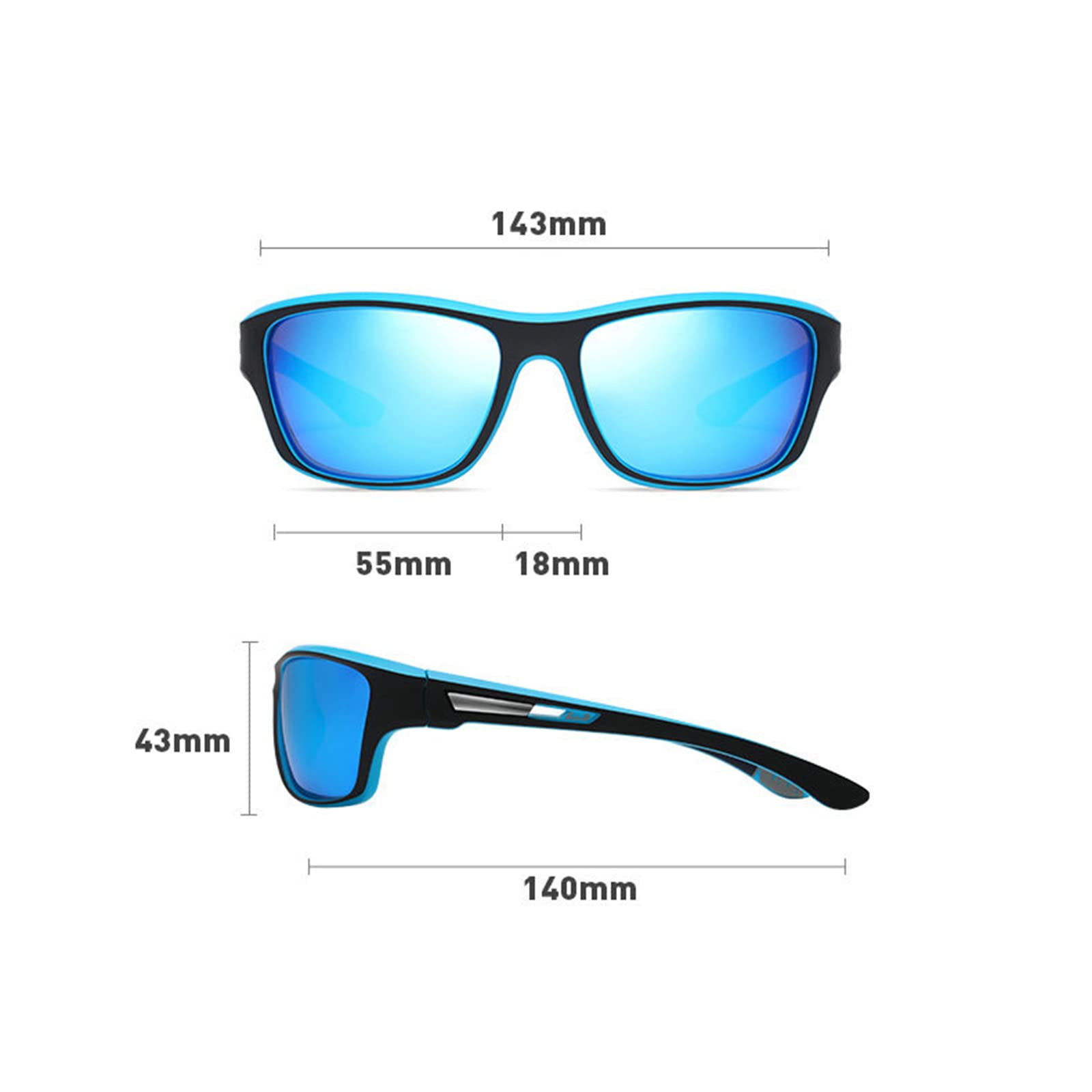 Polarized Cycling Sunglasses for Women with Built-in Reading Lenses - UV Protection Sports Shades for Outdoor Activities, Running, and Reading in Sunlight