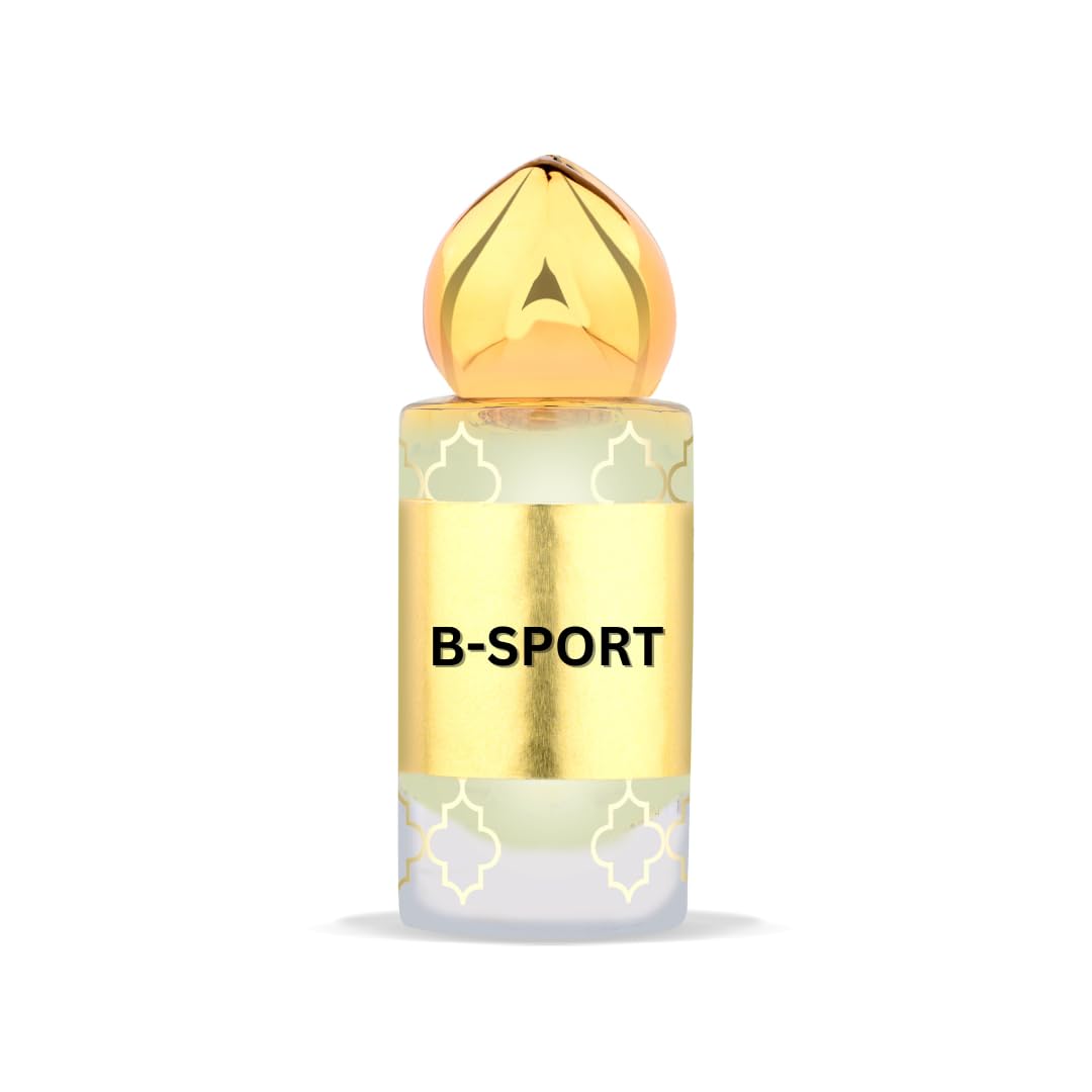Premium B Sport 10ML Ittar for Men - Traditional Long Lasting Fragrance Oil, Alcohol-Free Attar Perfume (0.33 Fl Oz) - Ideal for Daily Wear, Special Occasions & Gift Giving
