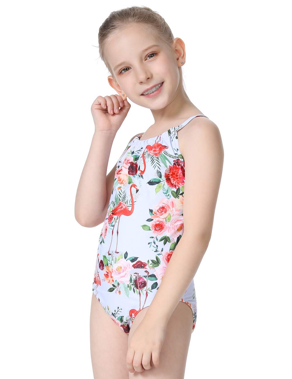 Cadocado Girls' One Piece Swimsuit for Ages 3-10 | Quick Dry Bathing Suit for Kids | Perfect for Swimming Lessons, Beach Vacations & Pool Parties