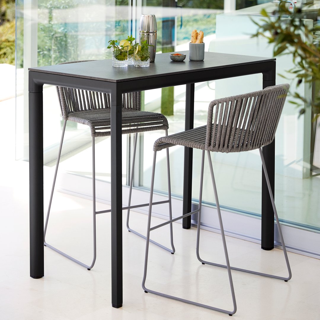 Premium Drop Outdoor Bar Table - Weather-Resistant Patio & Deck Furniture for Backyard, Poolside & Garden Entertaining
