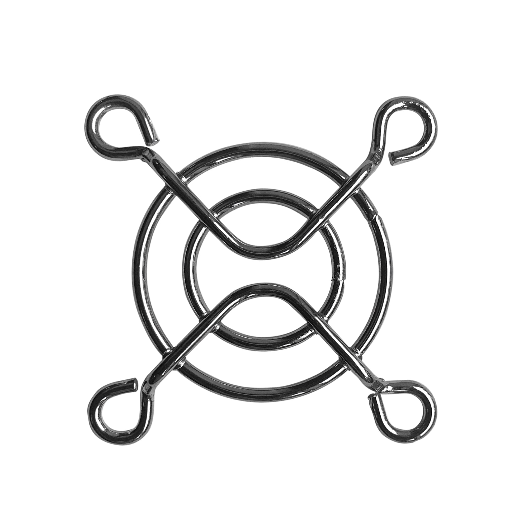40mm Chrome Fan Grill Guard - Durable Metal Mesh Cover for PC Cooling Fans - Perfect for Gaming Rigs, Computer Cases & Electronics Protection