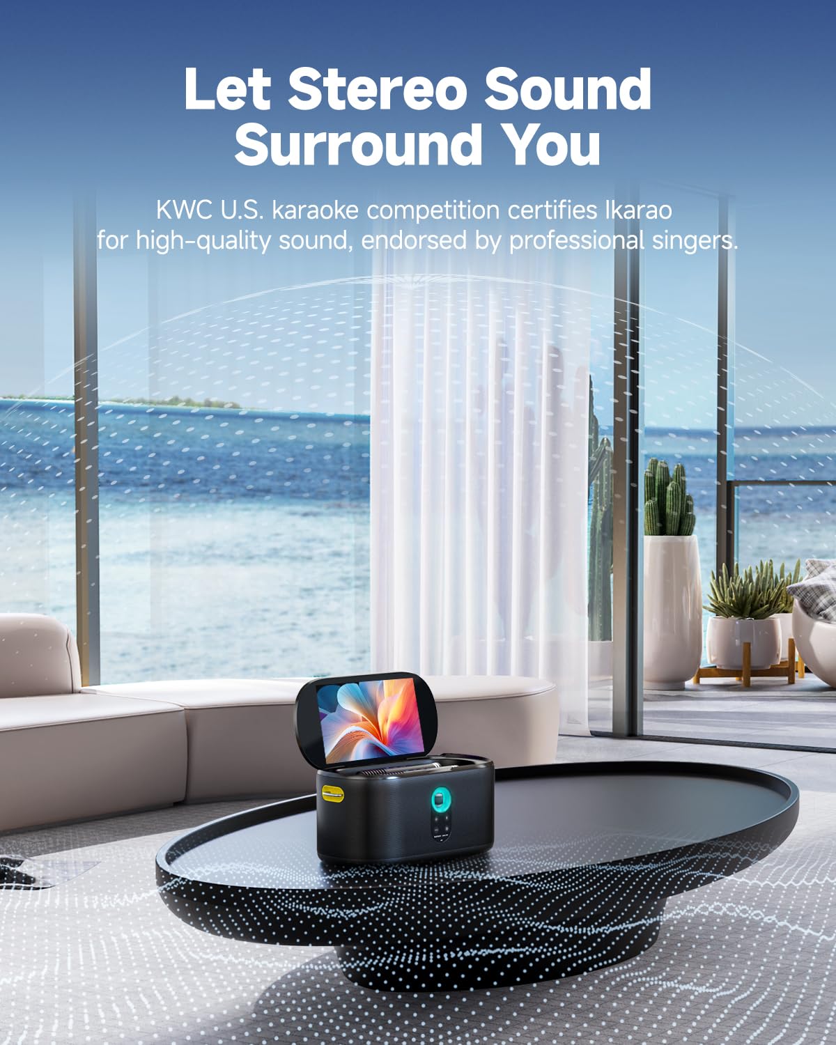 Portable Bluetooth Speaker with Microphone - 10.1