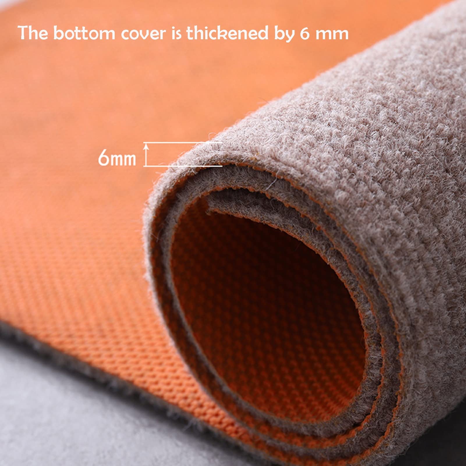 Premium Large Office Chair Mat - 0.6mm Thick Anti-Slip Hardwood Floor Protector for Computer Desk (Brown, 1.5x2m/4.92x6.56ft) - Perfect for Home Office, Gaming Setup & Workspace Protection