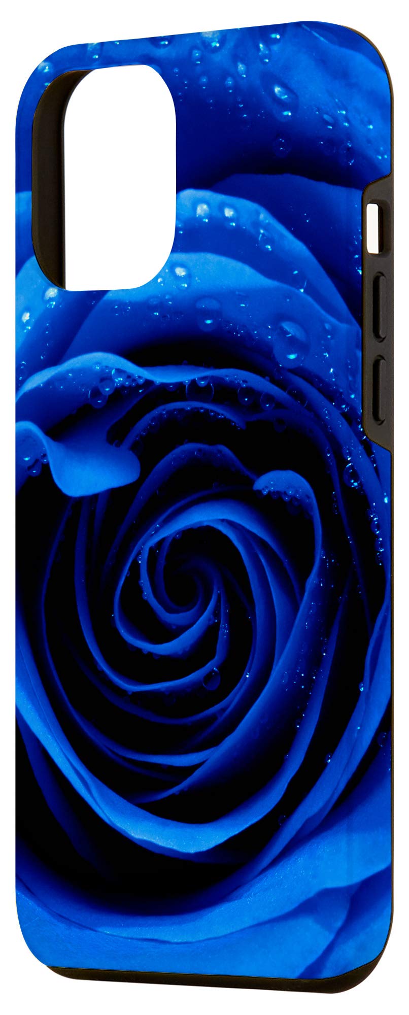 iPhone 12 Pro Max Case - Blue Rose Floral Design, Shockproof Protective Cover with Precise Cutouts | Perfect Gift for Women, Birthday, Anniversary & Valentine's Day