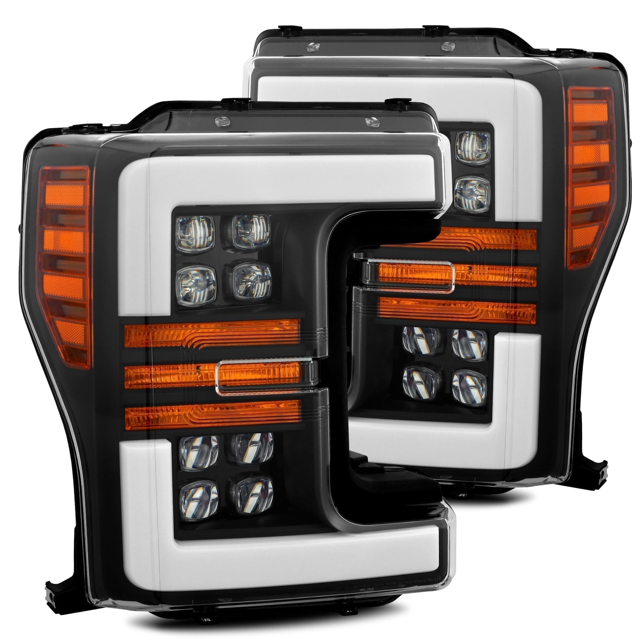 17-19 Ford Super Duty NOVA Series LED Projector Headlights - Black Housing for Enhanced Night Visibility | Perfect for Off-Roading & Truck Upgrades