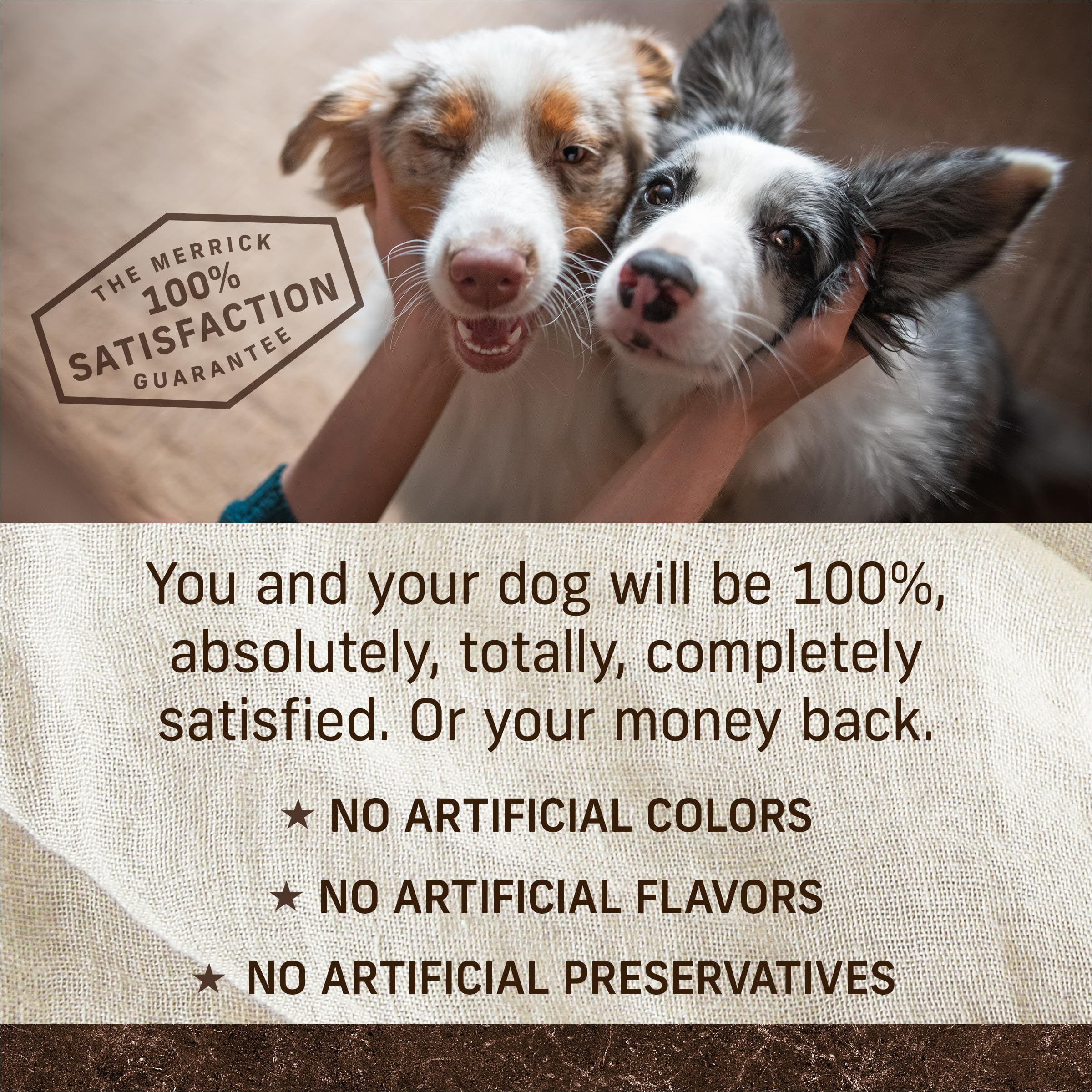 **Merrick Grain Free Dry Dog Food for Adult Dogs - Premium Natural Kibble with Beef, Bison & Sweet Potato - 22 lb Bag - High Protein Diet for Active & Healthy Pets**    *(Use Cases: Ideal for active dogs, weight management, sensitive stomachs, and promoting healthy skin & coat.)*
