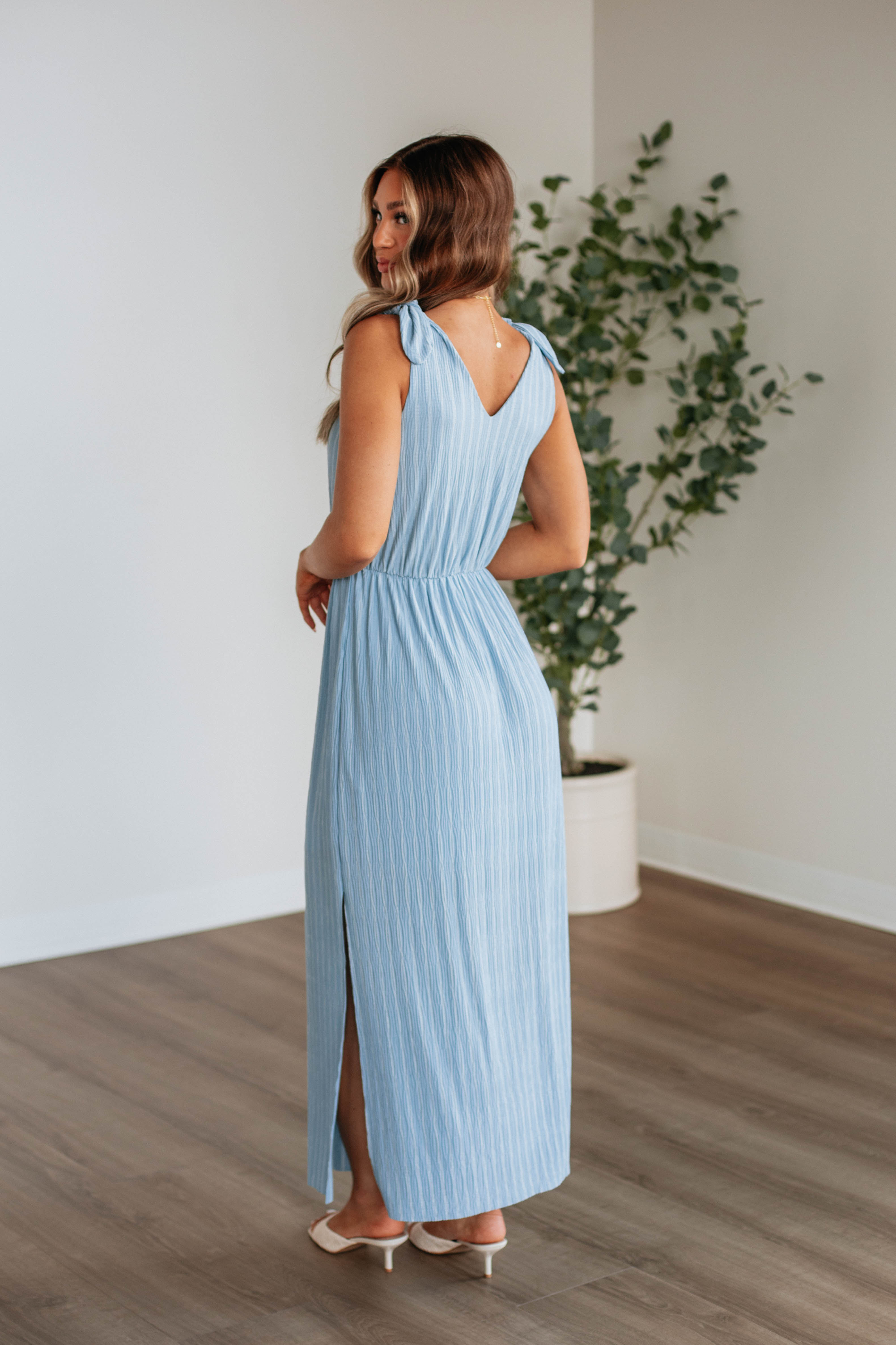 Danetta Striped Dress - Chambray Mix Casual Summer Dress for Women | Perfect for Beach, Vacation & Everyday Wear