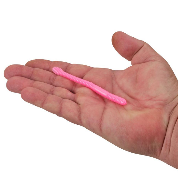 Berkley PowerBait Floating Steelhead Worm Fishing Lures - 4 Inch, 13 Pack (Bubblegum Color) - Perfect for Trout, Salmon and Steelhead Fishing in Rivers and Lakes