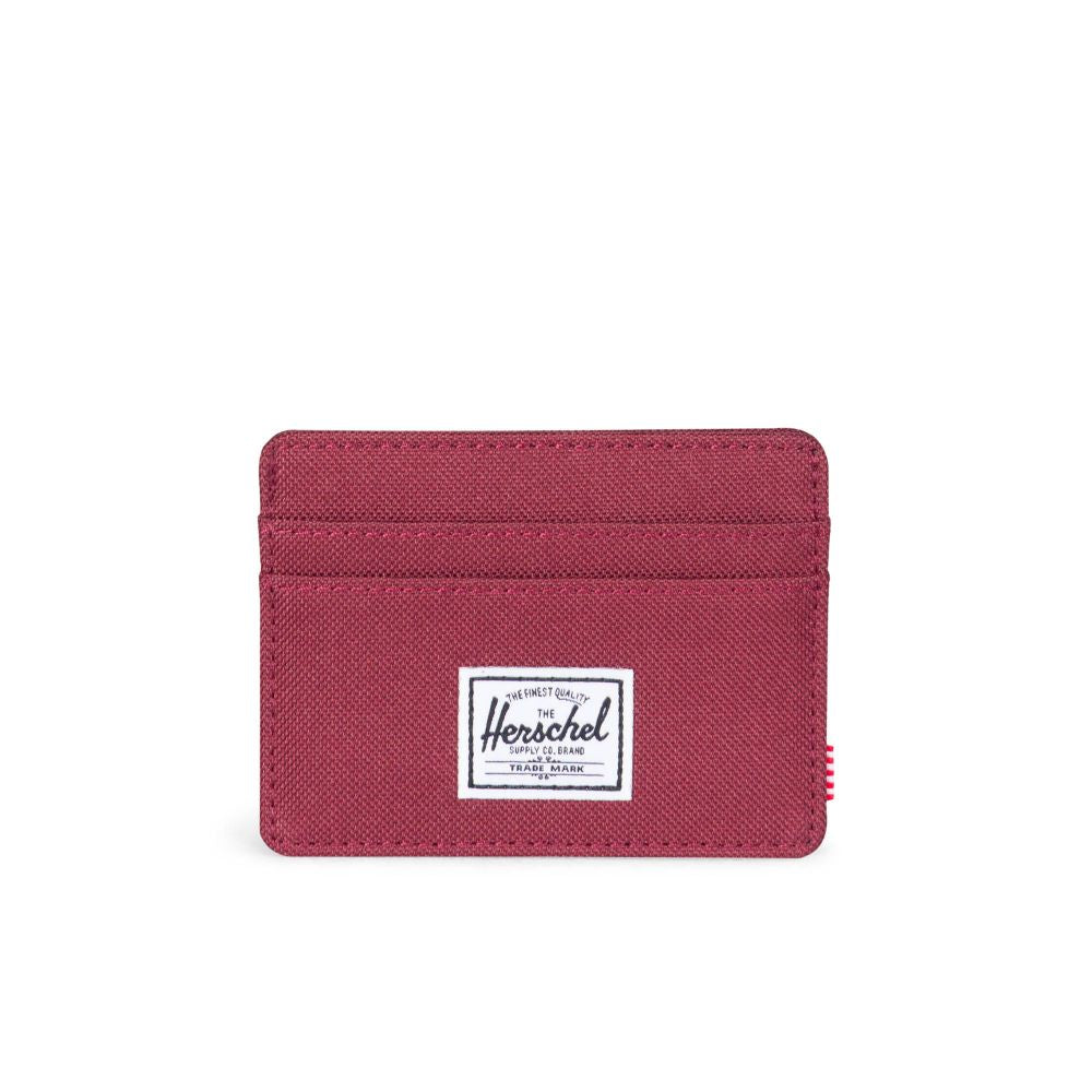 Herschel Charlie Wallet for Men & Women - Slim RFID Blocking Bifold Wallet in Windsor Wine | Perfect for Travel, Work & Everyday Use