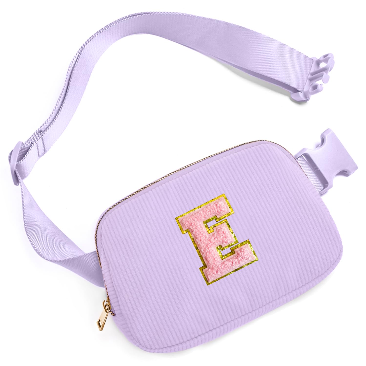 Gitus Girls Personalized Initial Fanny Pack Belt Bag - Trendy Crossbody Bag for Teens 10-16 Years Old | Birthday Gifts for Girls | Preppy Fashion Accessories in Lavender | Perfect for School, Travel & Everyday Use