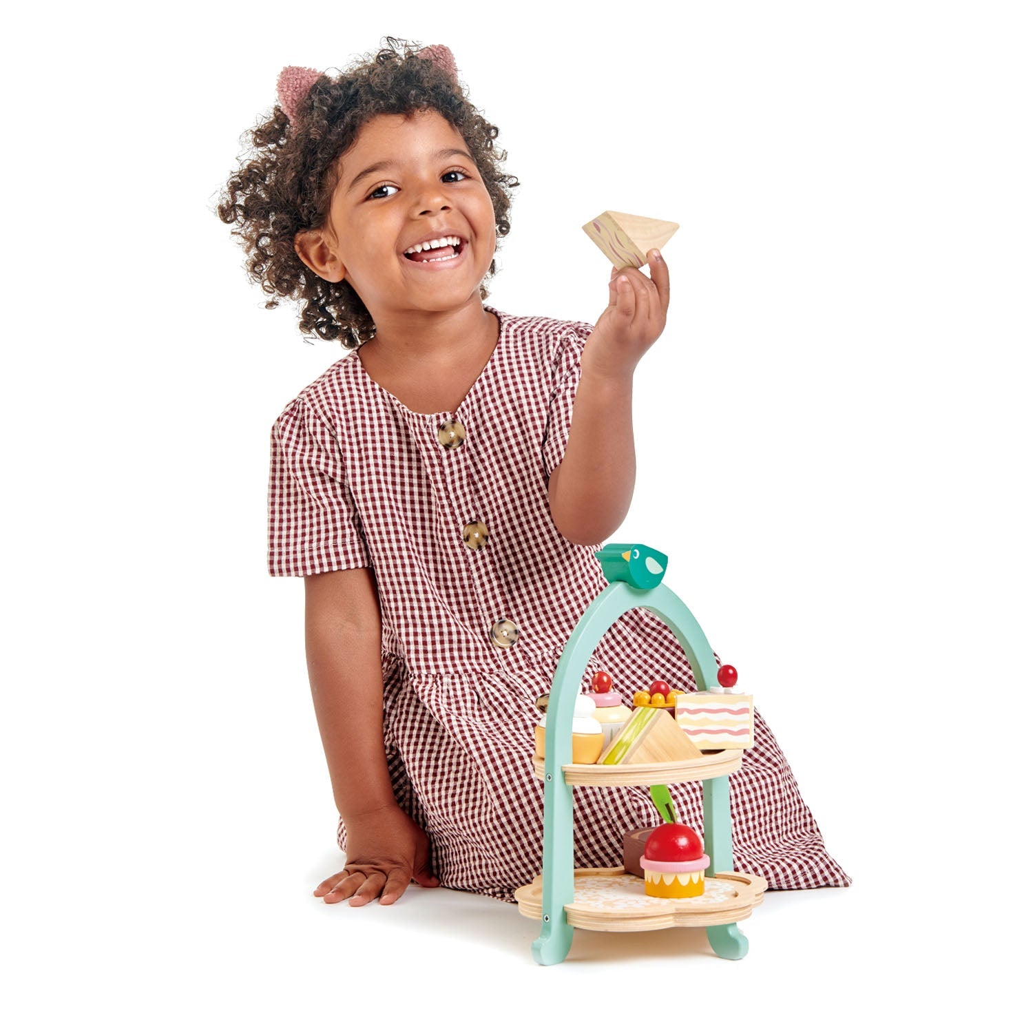 Elegant Birdie Afternoon Tea Stand - 3-Tier Serving Tray for Tea Parties, Desserts & Snacks - Perfect for Bridal Showers, Garden Parties & High Tea Events