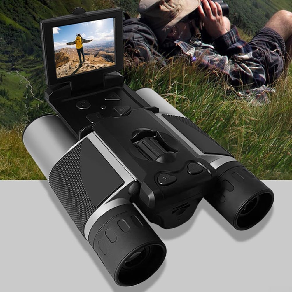 High-Powered Digital Binocular Telescope with 2.5K Video Recording & 40MP Camera - Silver | Perfect for Bird Watching, Hunting, Stargazing & Outdoor Adventures