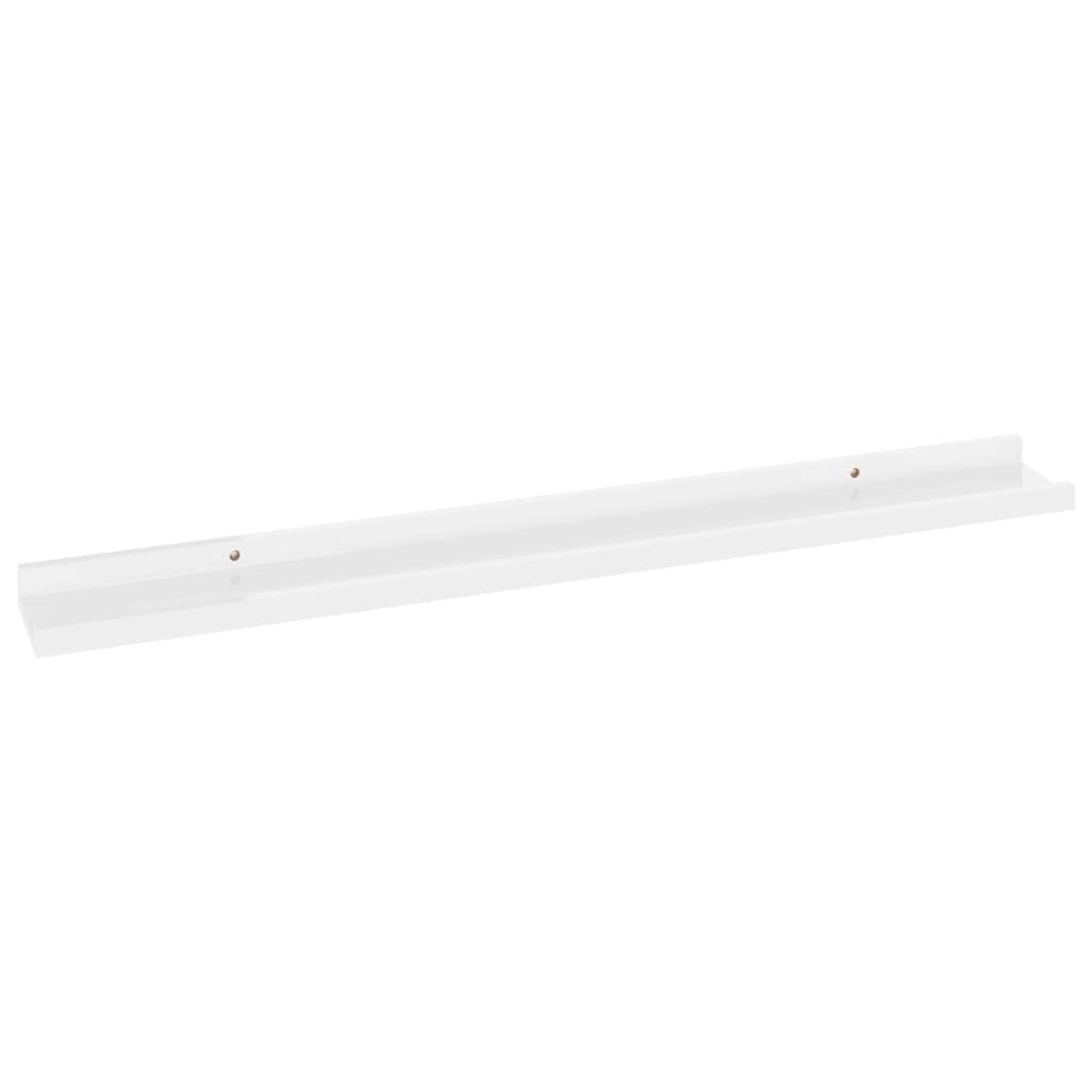 4-Pack High Gloss White Floating Wall Shelves - 31.5