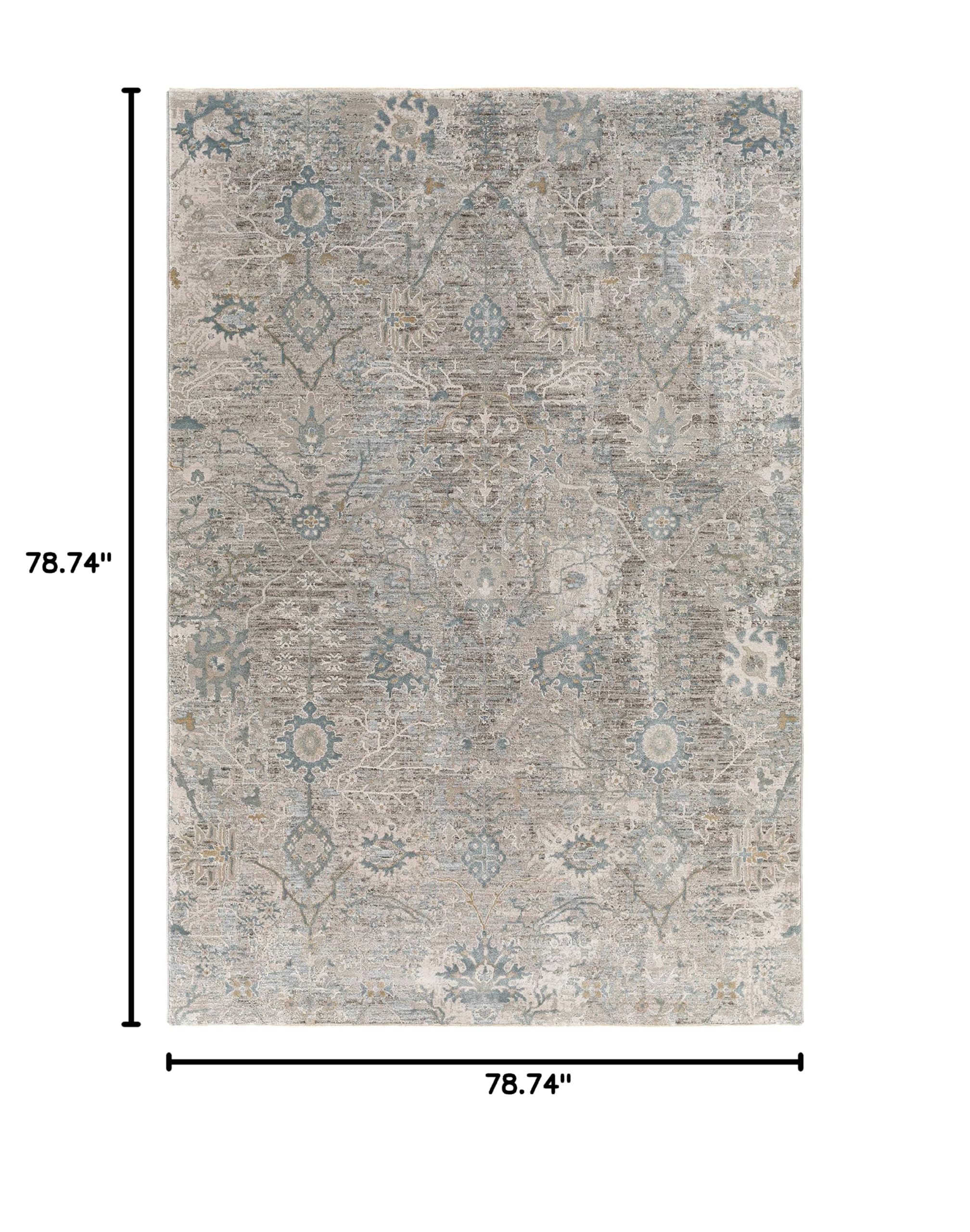 Hauteloom Gilmanton Moroccan Farmhouse Round Area Rug 6'7