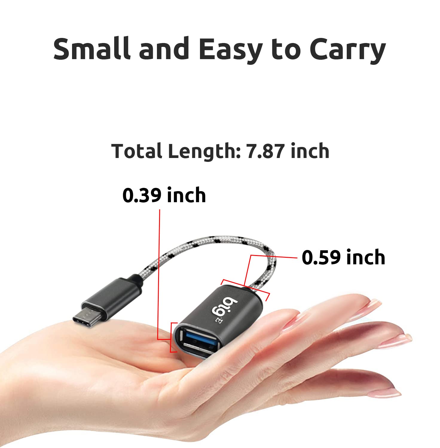 5Gbps USB-C to USB 3.0 Adapter [2 Pack] - USB C Male to USB Female Converter for Samsung Galaxy A01, Thunderbolt 3/4, OTG Support - Fast Data Transfer for Laptops, Phones, Tablets (Silver)