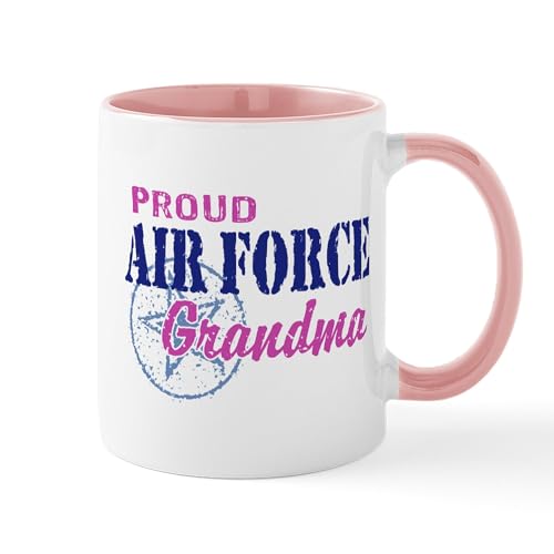 White/Pink Inside - Proud Air Force Grandma Mug