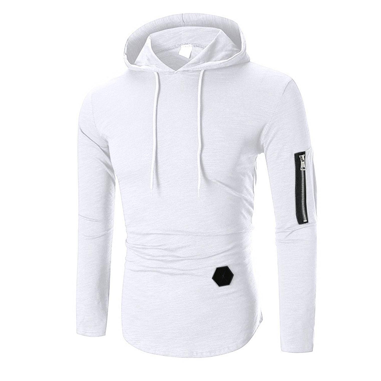 Men's Lightweight Hoodie - Slim Fit Active Pullover for Running & Workouts