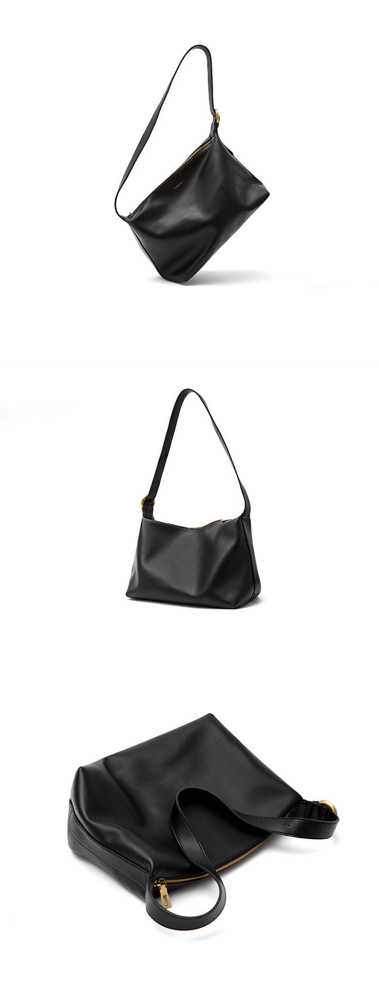 Genuine Leather Shoulder Bag for Women - Large Capacity Crossbody Purse with Adjustable Strap - Perfect for Work, Travel & Everyday Use