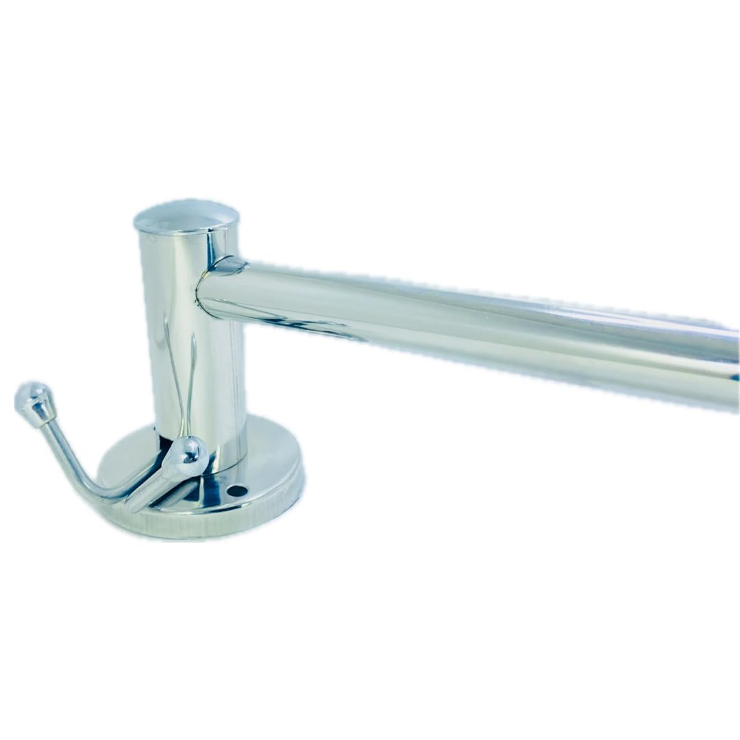 18 Inch Stainless Steel Towel Bar - Bathroom Towel Rack for Hand & Bath Towels, Durable & Rustproof (1 Pack) - Perfect for Bathrooms, Kitchens & Laundry Rooms