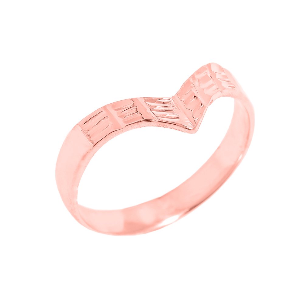 14K Solid Rose Gold Egyptian-Inspired Wedding Band - Elegant Fine Jewelry for Women & Men, Perfect for Engagement, Anniversary, and Special Occasions