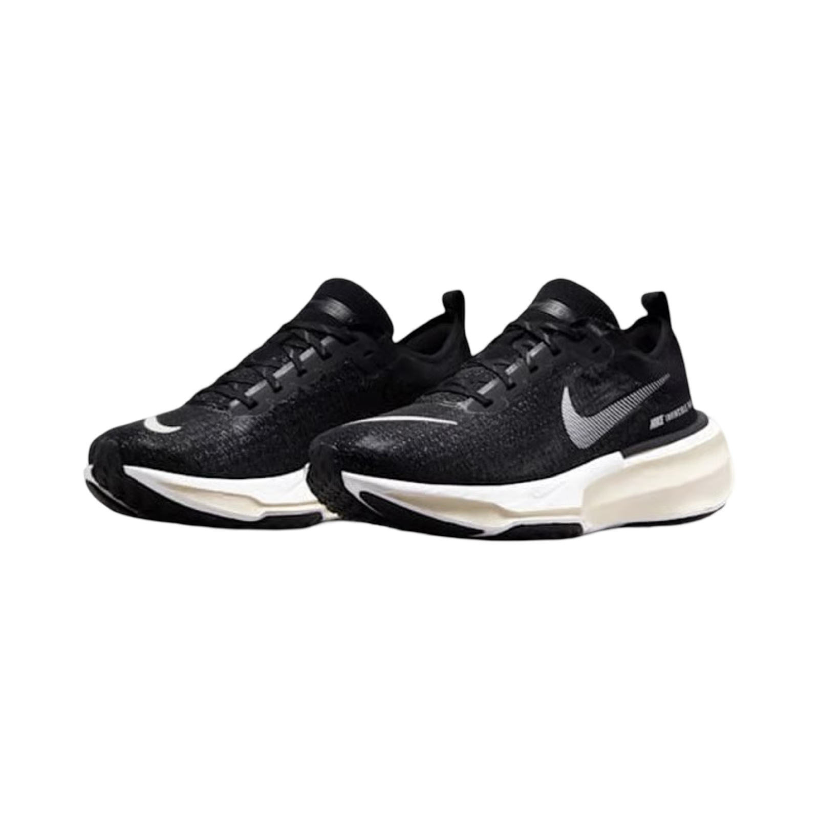 Nike ZoomX Invincible Run FK3 Running Shoes for Men - Black, White, Dark Grey | Cushioned for Long Distance & High Impact Training | Perfect for Marathon, Jogging & Gym Workouts