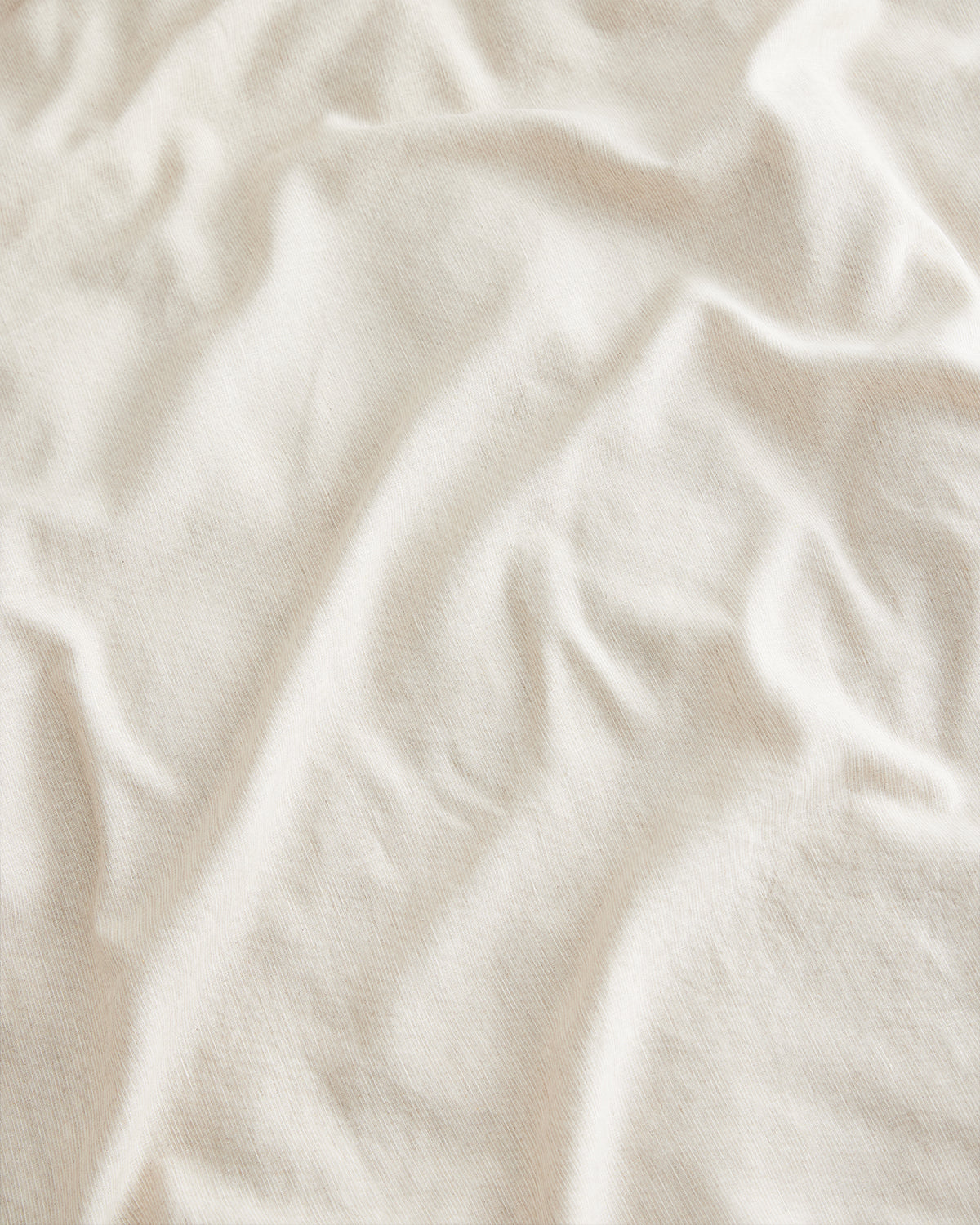 Premium 100% French Flax Linen Flat Sheet - Oatmeal & White Stripe - Soft Breathable Bedding for All Seasons - Perfect for Master Bedroom, Guest Room & Vacation Homes