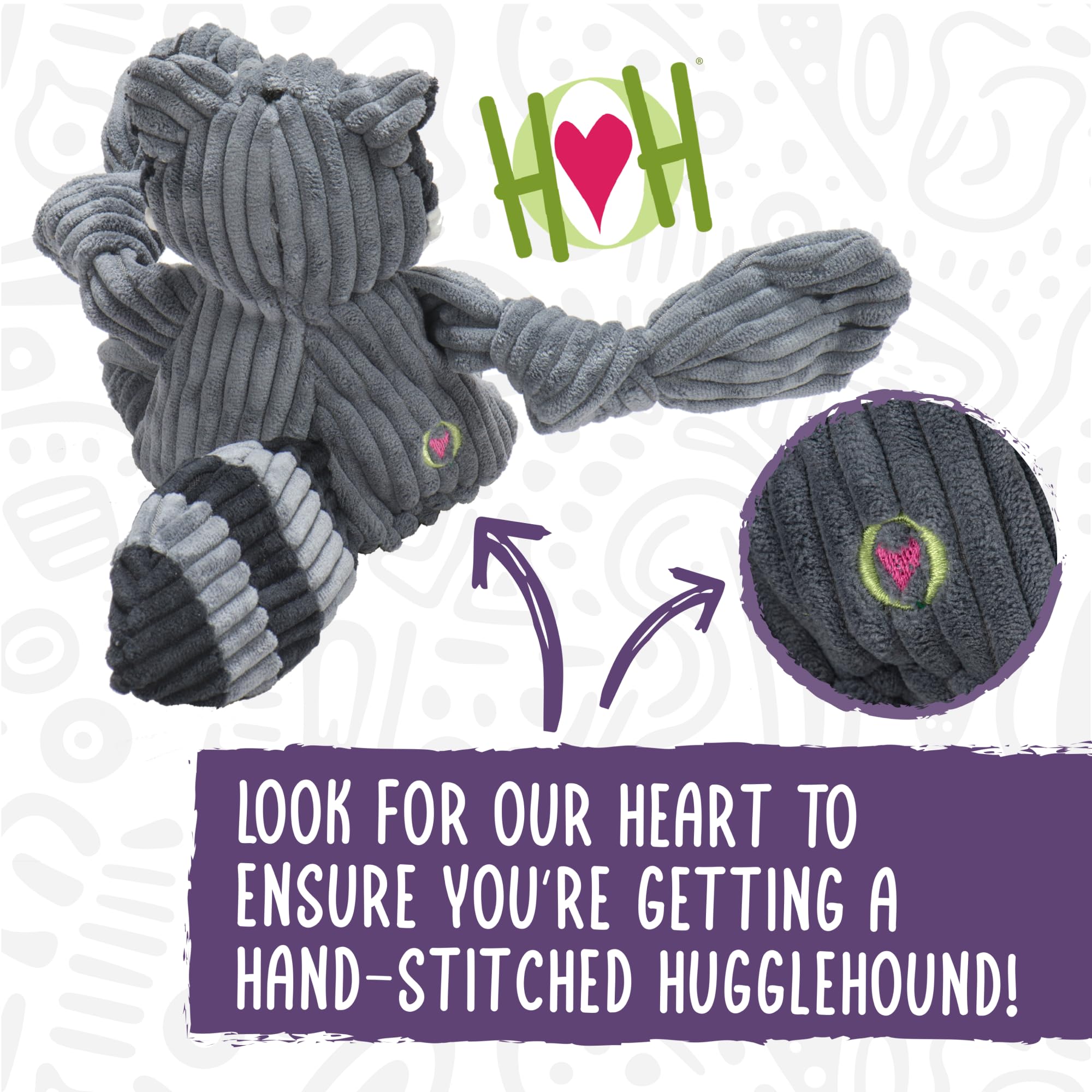 HuggleHounds Knottie Plush Squeaky Dog Toy - Soft Durable Stuffed Animal Puppy Chew Toy for Small Medium & Large Dogs - Giraffe Design for Playtime & Comfort - Perfect for Indoor & Outdoor Fun